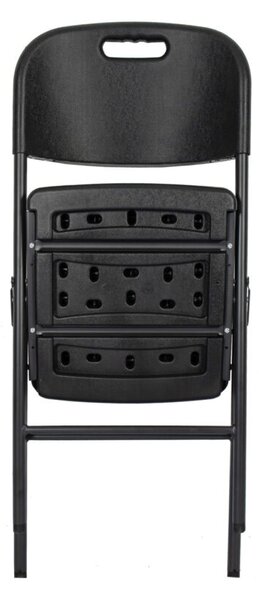 Scaun catering pliabil de gradina Set Strong negru x4