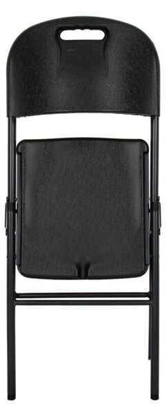 Scaun catering pliabil de gradina Set Strong negru x4
