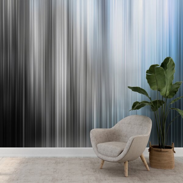 Tapet Fundal încețoșat cu diferite linii albastre verticale, Fototapet Abstract, w07946v1 : Uwalls.ro