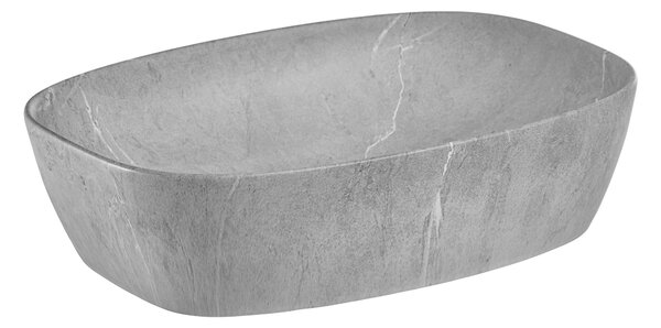 Comad Anna lavoar 50x39 cm ovale de blat gri/piatră mat UN-ANNA-MH1