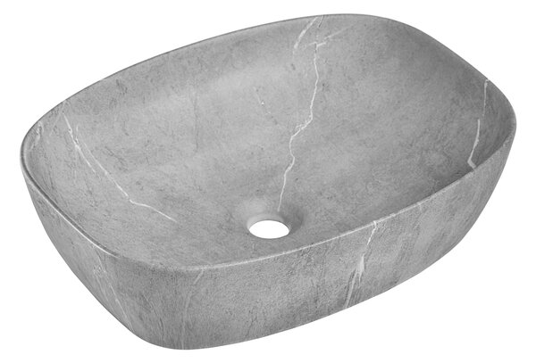 Comad Anna lavoar 50x39 cm ovale de blat gri/piatră mat UN-ANNA-MH1