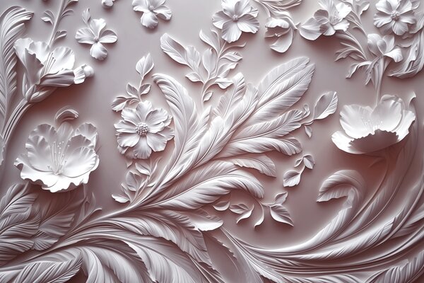 Fototapet Eleganță florală într-un design complex, Fototapet natură, Fototapet populare, w01356v1 - Tapeko.ro