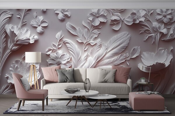 Fototapet Eleganță florală într-un design complex, Fototapet natură, Fototapet populare, w01356v1 - Tapeko.ro