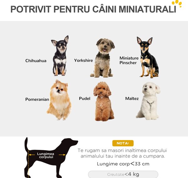 PawHut Cărucior Pliabil pentru Câini de Talie Mică cu Intrare la 45°, Geantă și Pernă, 53x45x28 cm, Albastru | Aosom Romania