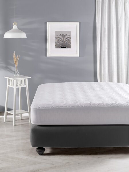 Protecție saltea 100 x 200 cm + 30 cm Quiztec Fa (alb). 1086853