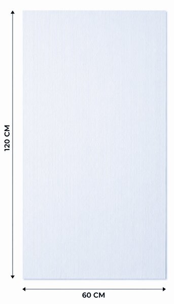 Panou Flexibil Autoadeziv Premium – Tencuială pieptănată Alb 120x60 cm