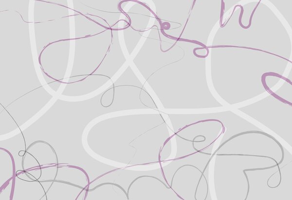 Fototapet Vârtejuri violet și gri, Fototapet designer, Fototapet populare, w01455v2 - Tapeko.ro