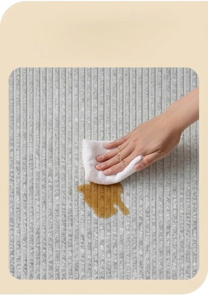 Panou Flexibil Autoadeziv Premium – Tencuială pieptănată Alb 120x60 cm