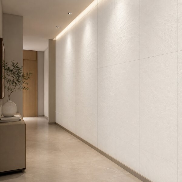 Panou Flexibil Autoadeziv Premium – Tencuială Umană Armonie Structurală Alb 120x60 cm