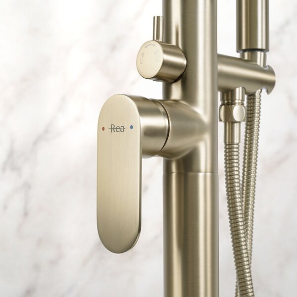 Baterie de podea Rea Logan Brush Gold