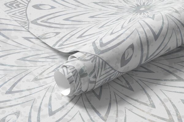 Tapet Mandala rotundă, tapet pentru spațiul de yoga sau pentru a armoniza spațiul personal. Mandala de, Fototapet Designer, w01088v2 : Uwalls.ro
