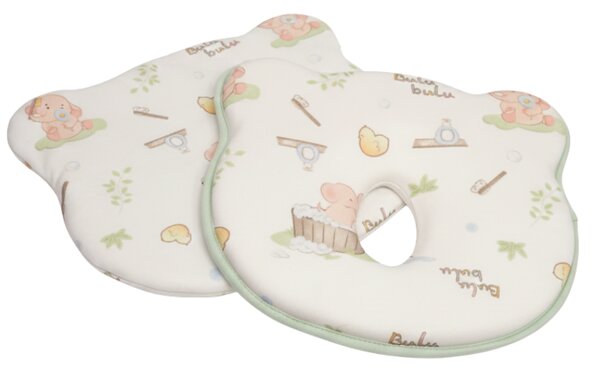 Perna bebe anti-plagiocefalie Kidizi Elephant Bubble cu husa de schimb din bumbac, spuma memory pentru prevenirea si corectarea plagiocefaliei, 0-12 luni