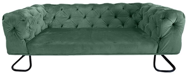 Canapea fixă 210 New Chester Paris Green 10 picior metal negru
