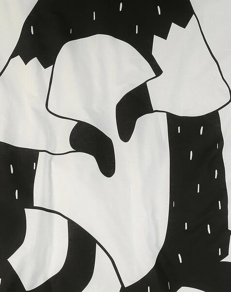 Lenjerie de pat din bumbac pentru patut RACCOON negru-alb Dimensiune lenjerie de pat: 40 x 60 cm | 100 x 135 cm