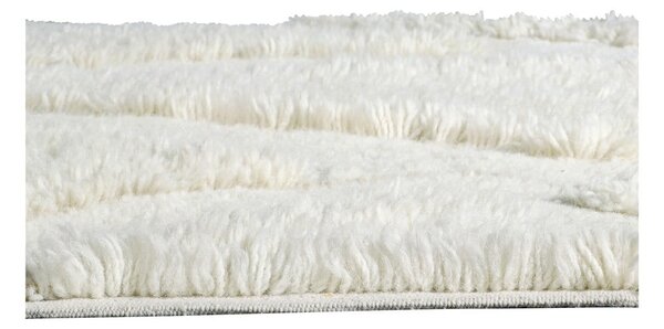 Covor tip traversă alb lavabil/țesut manual din lână 70x200 cm Enkang Ivory – Lorena Canals