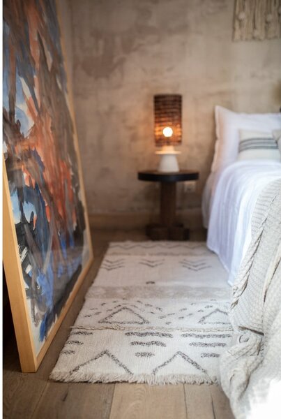 Covor crem lavabil/țesut manual din lână 80x140 cm Lakota Day – Lorena Canals