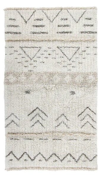 Covor crem lavabil/țesut manual din lână 80x140 cm Lakota Day – Lorena Canals