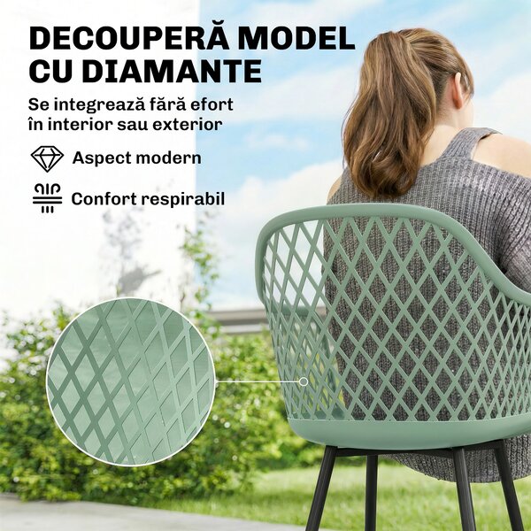 Outsunny scaune confortabile pentru exterior, mobilier de terasă, scaune confortabile pentru patio și terase | Aosom Romania