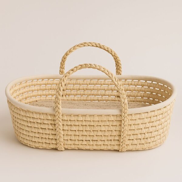 Cosulet bebe pentru dormit handmade din material ecologic Ahoj Baby natur, include salteluta