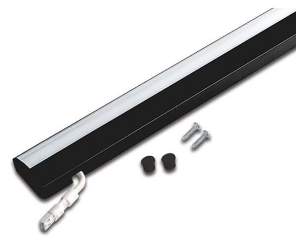 Hera ModuLite F LED lumină sub dulap, negru, 45 cm, 3.000 K, aluminiu, Negru, Bucătărie, Metal, Modern