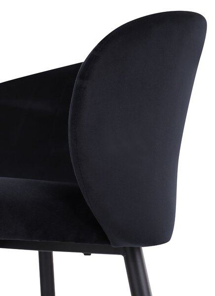 Scaun de bar Ganta Black negru