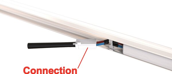 Telefunken LED sub dulap cu lumină Hebe, alb, lungime 57 cm, Alb, Bucătărie, Plastic