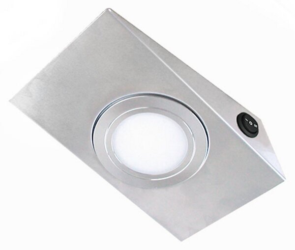 Evotec Keili lampă mobilier LED, comut. 2 trepte, set 3, Gri, Bucătărie, Metal, Modern