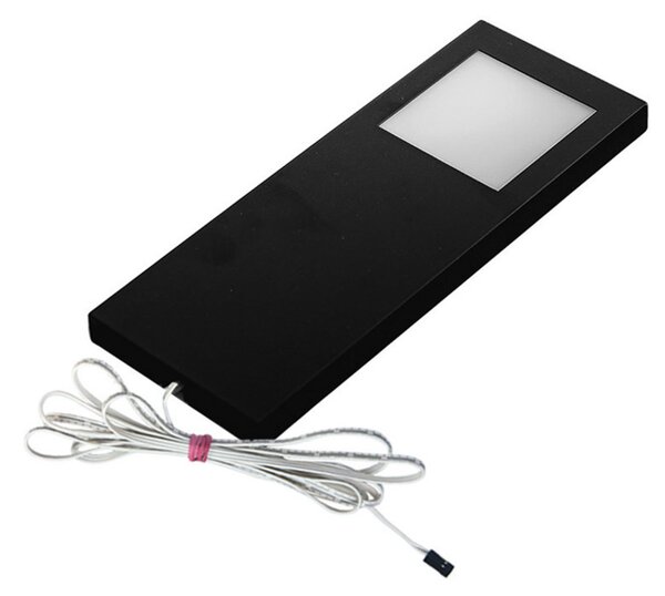 Hera Lampă sub dulap LED Slim-Pad F 3000K negru, Negru, Bucătărie, Plastic, Modern