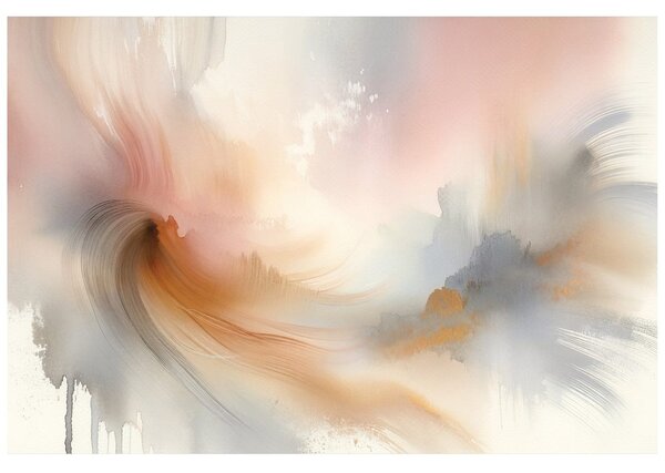 Fototapet tușe pastelate abstracte de acuarelă