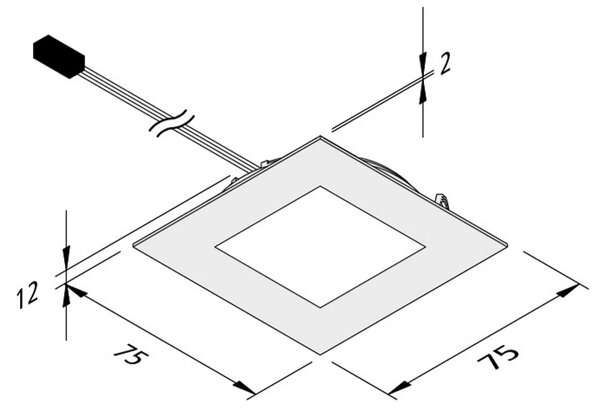 Hera Lampă LED mobilier înc. Dynamic FAQ 68 oțel 3W CCT, Metalic, Camera de zi / sufragerie, Plastic, Modern, Montarea mobilierului