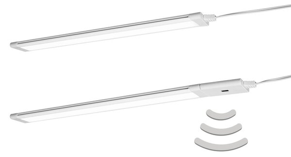 LEDVANCE Cabinet Slim lampă sub dulap 30cm 2 unități, reglabil, Alb, Bucătărie, Metal