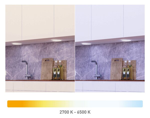 Tint Müller Licht LED lumină sub dulap Armaro, 3 unități, reglabil, Alb, Bucătărie, Plastic, Modern