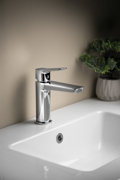 Aqualine Aqualine, coloană de duș FLERY cu baterie cu pârghie, braț rotativ, grafit, FY690GM