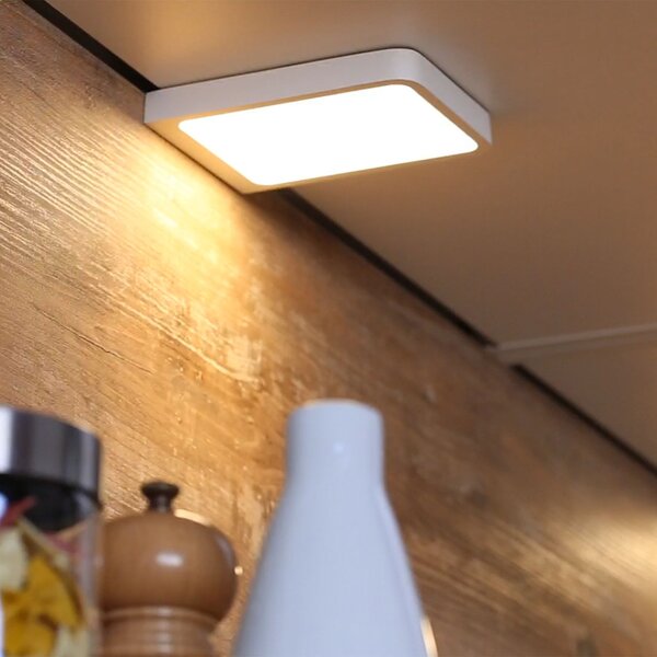 Paulmann Vane lampă LED montată sub dulap set 2x, Alb, Bucătărie, Metal, Modern