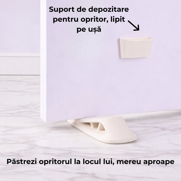 Opritor usa pentru podea tip pana cu suport de prindere Kidizi, plastic cauciucat antialunecare