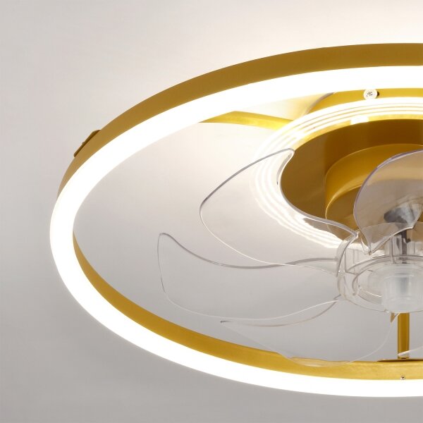 BRILAGI - Ventilator de tavan dimabil cu LED/66W/230V 55 cm alb/auriu + telecomandă