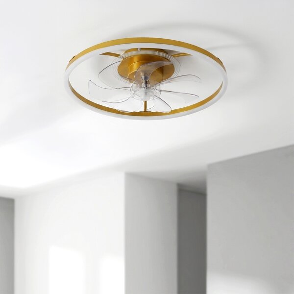 BRILAGI - Ventilator de tavan dimabil cu LED/66W/230V 55 cm alb/auriu + telecomandă