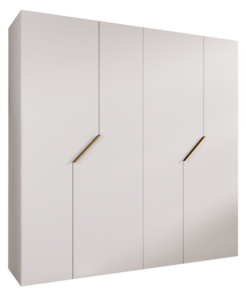 Dulap Hartford 595Alb, Auriu, 20x20x5cm, Uși dulapUși dulap: Cu balamale