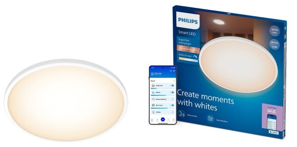Philips-LED Plafonieră reglabilă SUPERSLIM LED/32W/230V 2700-6500K Wi-Fi