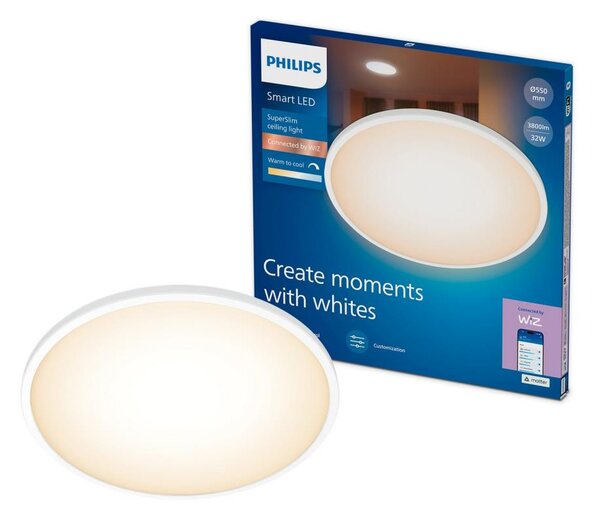 Philips-LED Plafonieră reglabilă SUPERSLIM LED/32W/230V 2700-6500K Wi-Fi