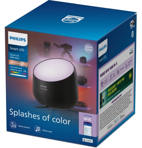Philips - Lampă de masă SMART LED RGB+TW, reglabilă, 9W/230V, 2200-6500K, Wi-Fi
