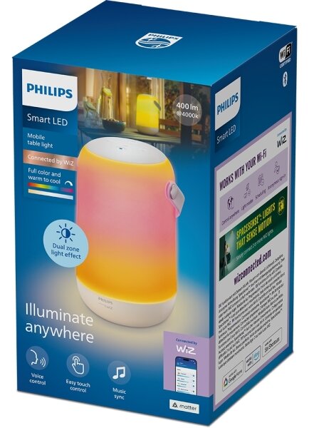 Philips - Lampă de birou portabilă SMART LED RGBW, reglabilă LED/13,5W/3,6V Wi-Fi 1800 mAh