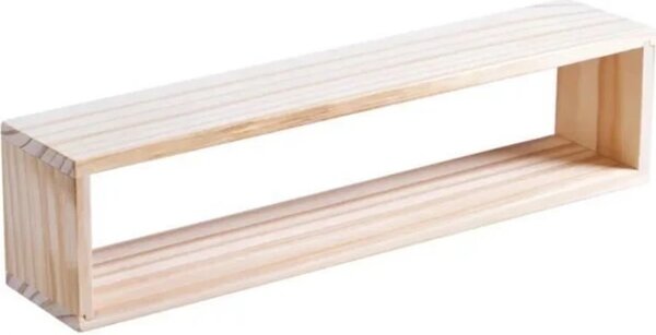Raft de perete modular, Edmonton, 50x14x9.4 cm, natur