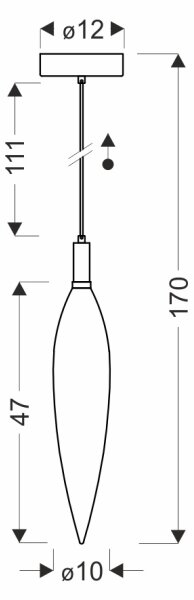 Lustră pe cablu NORDIC 1xG9/5W/230V negru/transparent