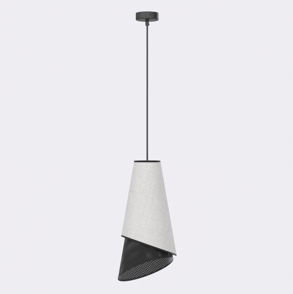 Pendul pe cablu MODA 1xE27/15W/230V gri/negru