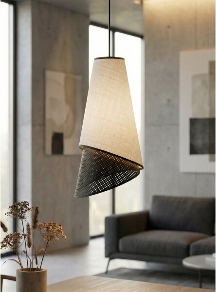 Pendul pe cablu MODA 1xE27/15W/230V gri/negru