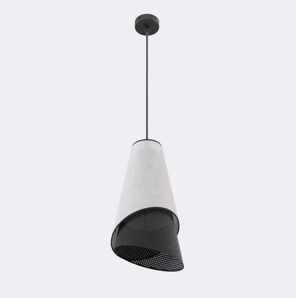 Pendul pe cablu MODA 1xE27/15W/230V gri/negru