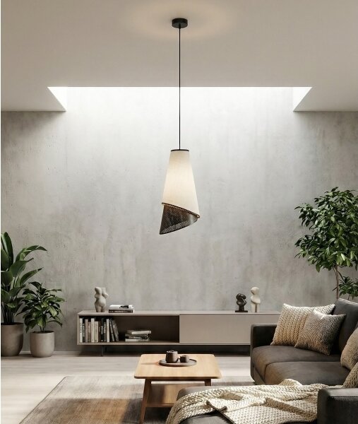 Pendul pe cablu MODA 1xE27/15W/230V gri/negru