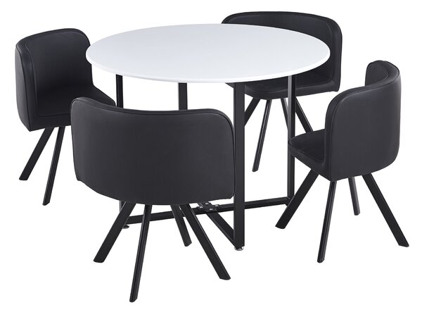Set sufragerie 4+1 Babeth (alb + negru). 1065327