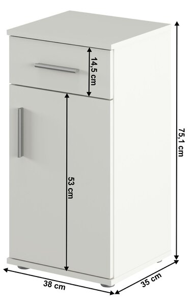 Z0ND0 Dulap Lessa 03 (alb mat). 1075422